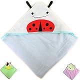 HOODED BABY TOWEL 100% Cotton Premium Quality Super Soft and Cute Animal Hood Towel - Perfect For Ba