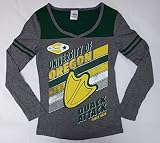 NCAA Oregon Ducksレディース長袖シャツ( 2 xラージ