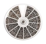 メガネ用 ネジ ナット セット 眼鏡 サングラス 時計 携帯 修理 工具 ツール ネジ8種＆ナット2種 約1000個入り