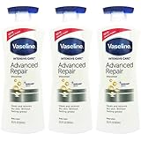 ヴァセリン アドバンスド リペア ボディローション 600ml×3本セット(1800ml) インテンシブケア (モイスチャーロッキングローション) Vaseline [並行輸入品]
