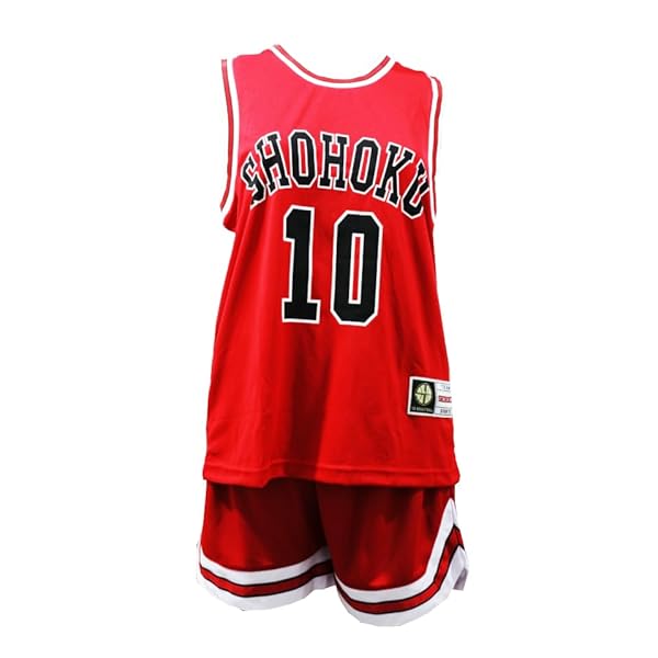 スラムダンク　桜木花道　ユニフォーム　4枚セット　ハロウィン　コスプレ スラムダンク SLAM DUNK 湘北高校 桜木花道 SHOHOKU 10番 上着