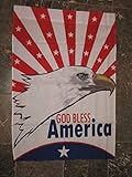 28X40 God Bless America American Eagle Nylon Sleeved Garden Flag 28X40 [並行輸入品]