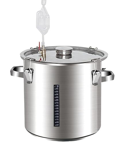 ビール　ステンレスタンク　樽6L Amazon｜発酵 タンク 家庭用 ワイン発酵槽 サーモスタット ステンレス