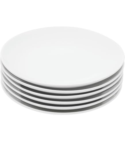 Olympia Piatto Servizio Caffè 200mm – 12 Pezzi In Porcellana Bianca – Resistente E Lavastoviglie - 2
