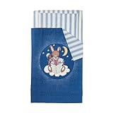 IKEA SOVDAGS 10282443 ベビーベッド用リネン 3点セット ブルー