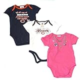 NFL Licensed 2015 Girls Chicago Bears 3 Piece OnesieクリーパーCrawler Set