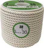 [3676447]ユタカ　ロープ　綿ロープボビン巻　５φ×３０ｍ RC3