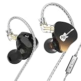 Hifi Kingdom NDイヤホンDD3 10mm デュアルキャビティ ダイナミックドライバー インイヤーモニター MIC BLACK