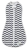 Woombie Original One-Step Baby Swaddle ~ Navy Chevron (Big Baby 14-19 lbs) by Woombie