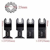 BABAN Mixed Oscillating Multitool Saw Blades Set Fits Bosch, Fein,Black and Decker, Chicago, Craftsm