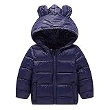 Tovadoo 子供服 ベビー服 男の子 女の子 ダウンジャケット コート アウター ダウンジャケット 冬服 防寒着 長袖 熊 柔らかい 暖かい 可愛い プレゼント 旅行 保育園 1-4歳