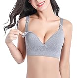 Aivtalk BRA レディース US サイズ: XXL(Fit for 40D 42B 42C 42D) カラー: グレー