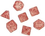 Elvish Dice Transparent/Red (7) Board Game [並行輸入品]
