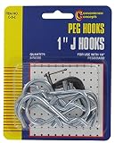 Convenience Concepts SC-5Z 8 Count 1 in. J Pegboard Hooks