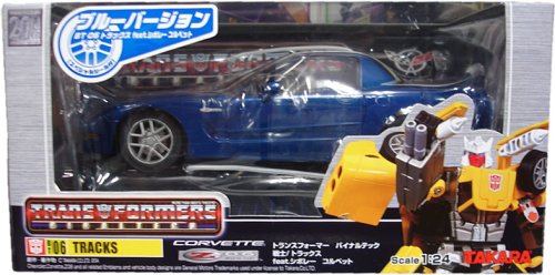 Transformers Vinyl Tech Warrior / Tracks feat. Chevrolet Corvette blaue Version - Bild 1 von 1