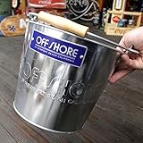 ブリキ製バケツ　OFF SHORE（オフショア）　／ティンバケツ／オフィシャルグッズ／ガーデニング／ガレージング／