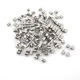 uxcell ヒューズ　250V 8A 5mm x 20mm　速断タイプクイック　ガラス管　100本セット