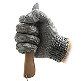 COM-SHOT 【 軍手に被せるだけ 】 防刃 ワイヤー グローブ 316L 【 ノーマル 】 フリー サイズ 安心 安全 高強度 MI-SMRTEBU-NML