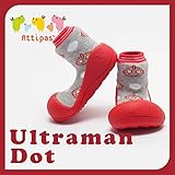 アティパス attipas ベビーシューズ ウルトラマン ドット Lサイズ（12.5cm） ULTRAMAN