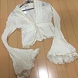 ラブガールズマーケットボリューム袖コットンカーディガン