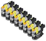 【ノーブランド品】(8 色セット) Brother LC117 LC117BK MFC-J4910CDW, MFC-J4810DN, MFC-J4510N, DCP-J4215N, DCP-J4210N 【互換インクカートリッジ 】