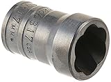 SK Hand Tool 817 17mm Standard Drive Socket Turbo, 3/8-Inch by SK Hand Tool