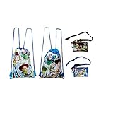 Disney Toy Story Drawstring Backpacks and Lanyards 4 Pack [並行輸入品]