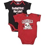 NFL Arizona Cardinals Boy 's半袖ボディスーツ 18 Months レッド
