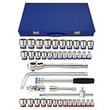 KT Pro Tools A4004CR 1/2" Drive 12-Point Socket Set [並行輸入品]