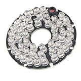 CCD CCTV Camera 5mm Red 48-LED Lamp 80 Degree IR Infrared Board [並行輸入品]