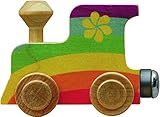 【米国正規商品・並行輸入】ネームトレイン 木製おもちゃ NameTrain Rainbow Engine レインボー 機関車