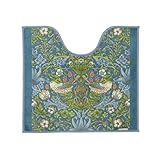 川島織物セルコン Morris Design studio モリスデザインスタジオ トイレマット いちご泥棒 ブルーグリーン 60×65cm FT1702A 日本製