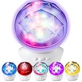 lugumy Aurora Night Light LEDプロジェクタwith内蔵スピーカーfor Kids大人リビングルームベッドルーム(ホワイト)