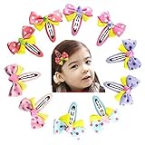 HBF 10点セット キッズ ヘアアクセサリー ヘアクリップ ヘアピン 髪飾り 髪留め かわいい 蝶結び リボン キッズ 子供 誕生日 飾り パーティ 記念日