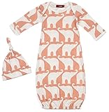 MILKBARN(ミルクバーン) 新生児用 ガウン&ハット セット ローズ エレファント 25013300