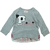 【春物】 PuiPui(プイプイ) ダブルフェイス長袖Tシャツ 95cm/GRAY NO.PP-162195