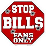 スマートブロンドBillsファンのみメタルノベルティOctagon Stop Sign bs-183