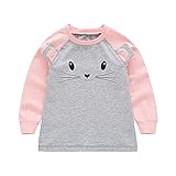 Cutelove 子供服 Tシャツ 上着 シャツ 長袖 女の子 ベビー 可愛い柄 春秋 おしゃれ 素敵 柔らかい