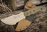 Tops Knives Tom Brown Tan Tracker Fixed Blade Knife [並行輸入品]