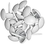 室内装飾品装飾釘 7/16"24/Pkg-ホワイト ヘッドを滑らか