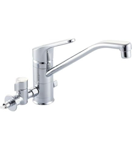 KVK KM5091TTU キッチン水栓 新品 Amazon.co.jp: KVK 流し台用シングルレバー式混合栓 分岐孔付