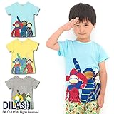 (ディラッシュ)DILASH 初夏'15 4色分解プリント半袖Tシャツ 110 イエロー