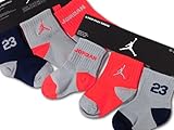 (ジョーダン)Jordan ベビージョーダン ソックス 6足セット (並行輸入品) (6-12M, 灰インフラレッド紺)