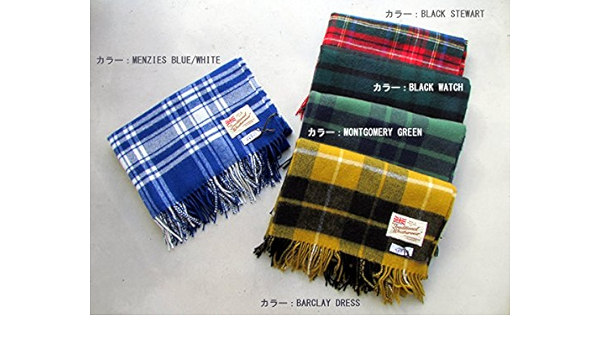 Amazon トラディショナルウェザーウェア Traditional Weatherwear ウール 大判 チェック ブランケットストール Black Stewart ストール 通販