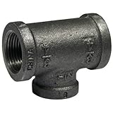 pannext fittings corp b-rt20705 3/4" x 1/2", Black Reducing Tee [並行輸入品]