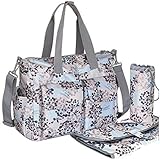 【Grandir】 大容量 3way マザーズバッグ 6点セット おむつ替えシート 保冷ポーチ 防水収納袋 便利な ベビーカー用さげベルト と ショルダーベルト 付属 おしゃれ で かわいい ママバッ