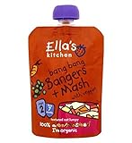 Ella's Kitchen Bang Bang Bangers + Mash with Veggies Stage 2 from 7 Months 130g (Pack of 2) - エラのキッチ