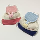 えくぼちゃん(ekubochan) 日本製ふんわりベビーリュック（クマ） (ブルー（クマ）)