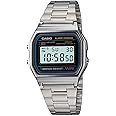 Casio Men’s A158WA-1 unisex watch with stainless steel band