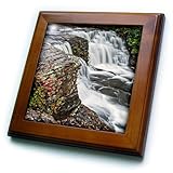 3drose Boehm写真横 – Desoto Falls – フレーム付きタイル 8x8 Framed Tile ft_234146_1